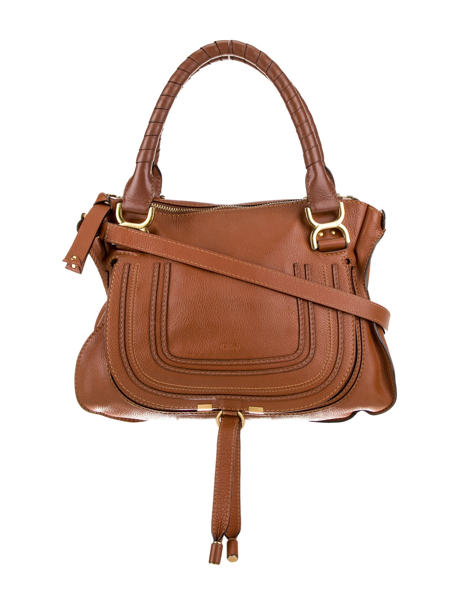 Chloé Leather Marcie Shoulder Bag Medium