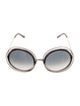 Chloé Round Gradient Sunglasses