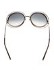 Chloé Round Gradient Sunglasses