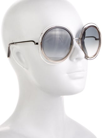 Chloé Round Gradient Sunglasses