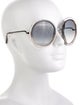 Chloé Round Gradient Sunglasses
