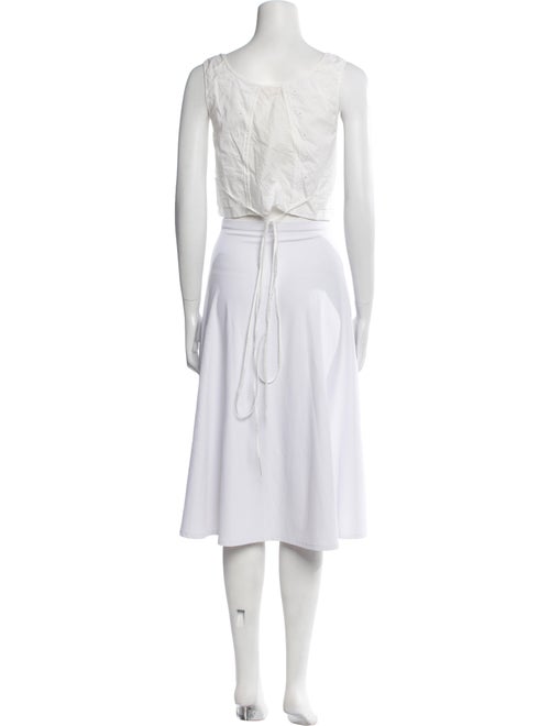 Chloé Square Neckline Sleeveless Crop Top