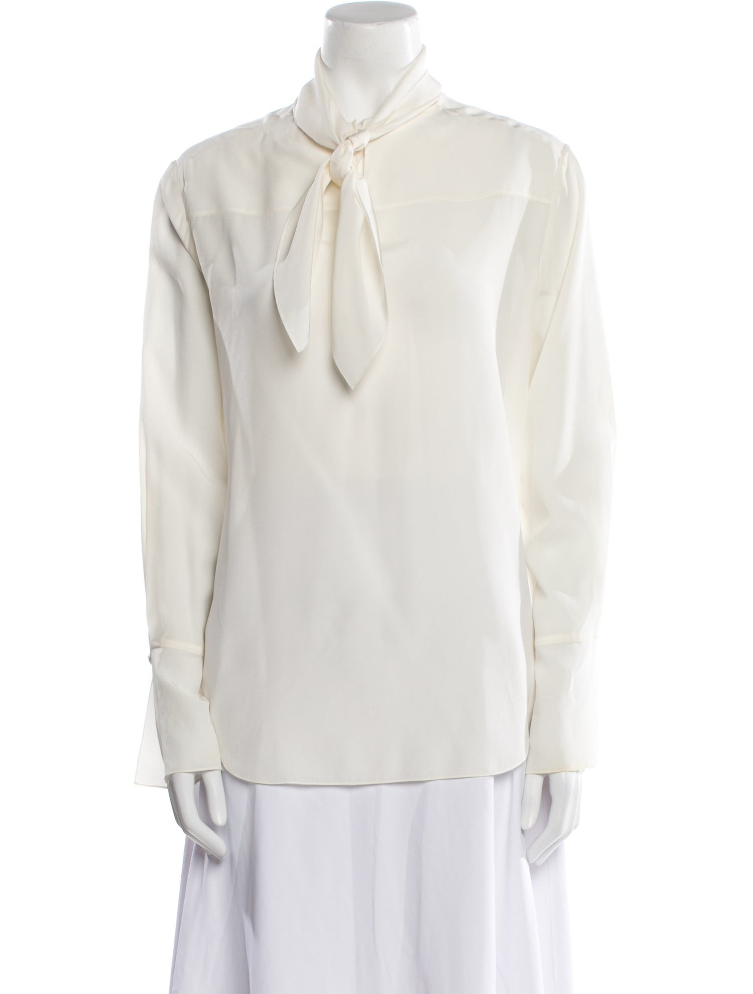 Chloé Silk Tie Neck Blouse