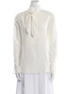 Chloé Silk Tie Neck Blouse