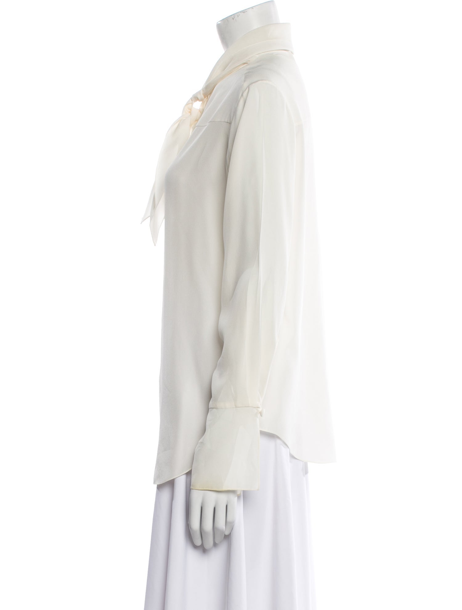 Chloé Silk Tie Neck Blouse