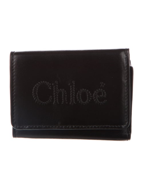 Chloé Leather Printed Compact Wallet