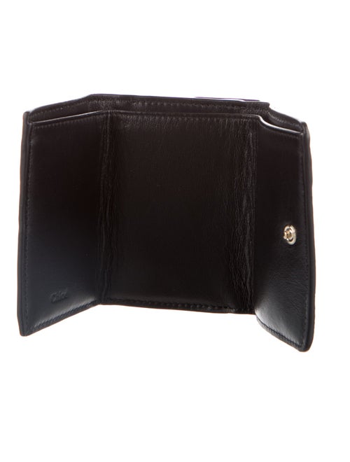 Chloé Leather Printed Compact Wallet