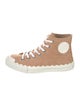 Chloé Suede Scalloped Accent Sneakers