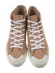 Chloé Suede Scalloped Accent Sneakers