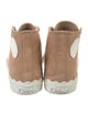 Chloé Suede Scalloped Accent Sneakers