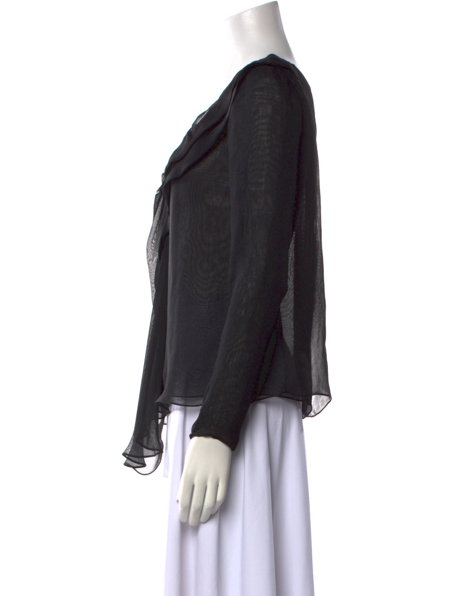 Chloé Silk V-Neck Blouse