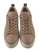 Chloé Leather Scalloped Accent Sneakers