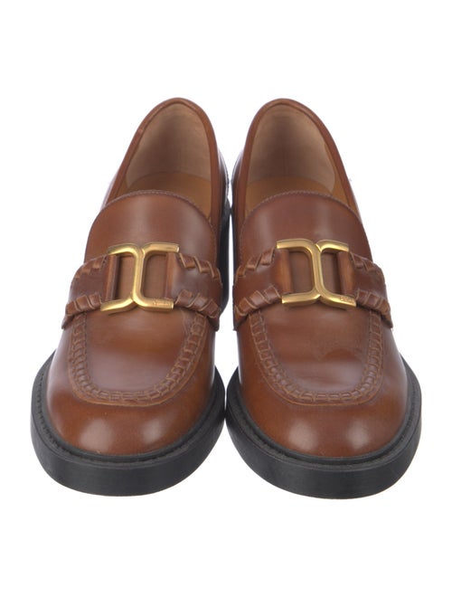 Chloé Leather Colorblock Pattern Pumps