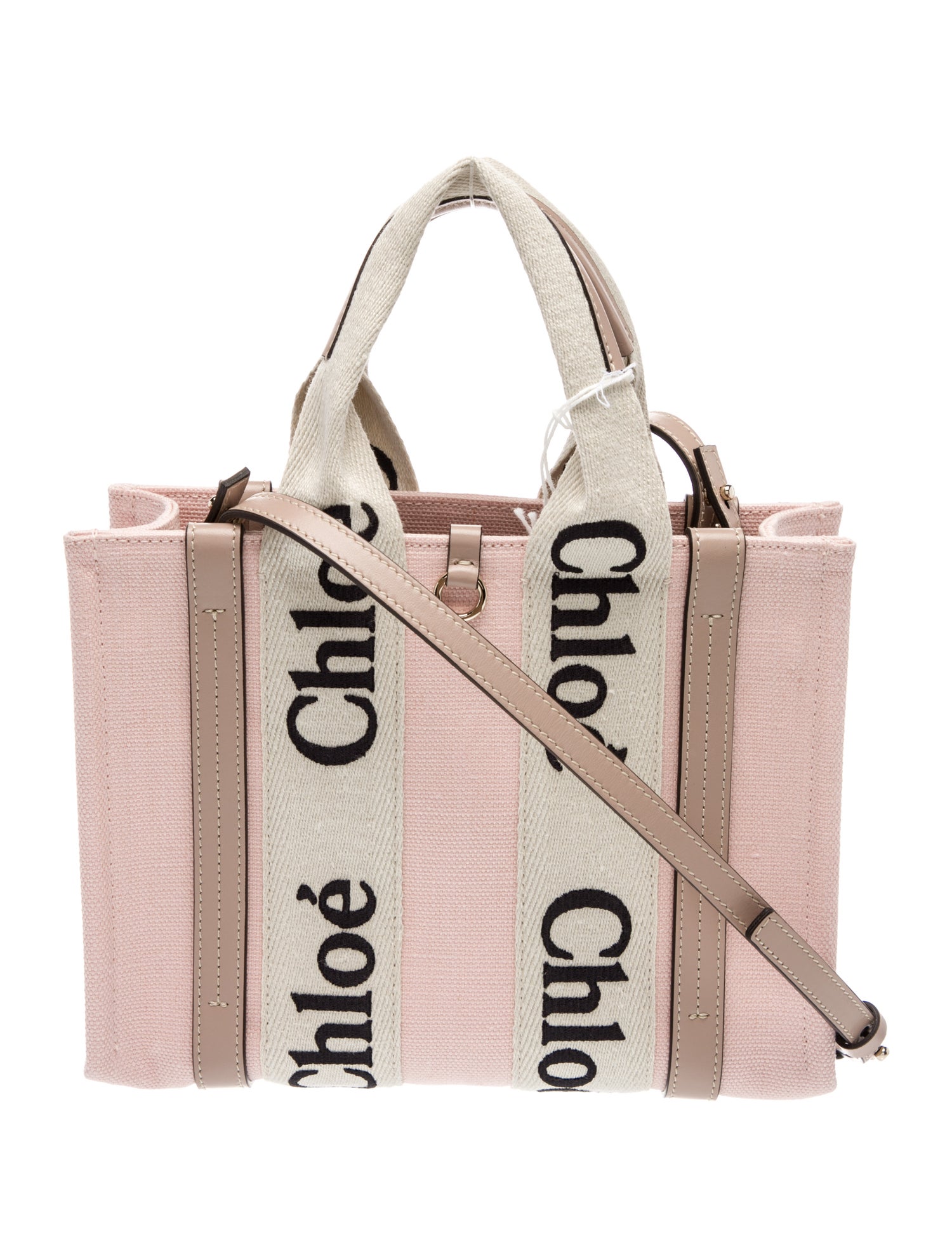 Chloé Canvas Woody Tote Small