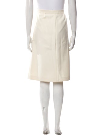 Chloé Pleated Accents Knee-Length Skirt