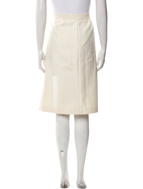 Chloé Pleated Accents Knee-Length Skirt