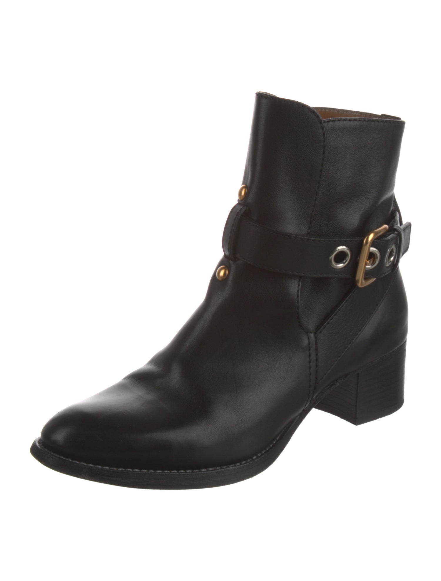 Chloé Leather Moto Boots