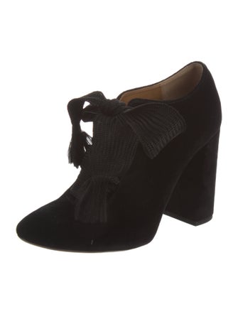 Chloé Velvet Lace-Up Boots