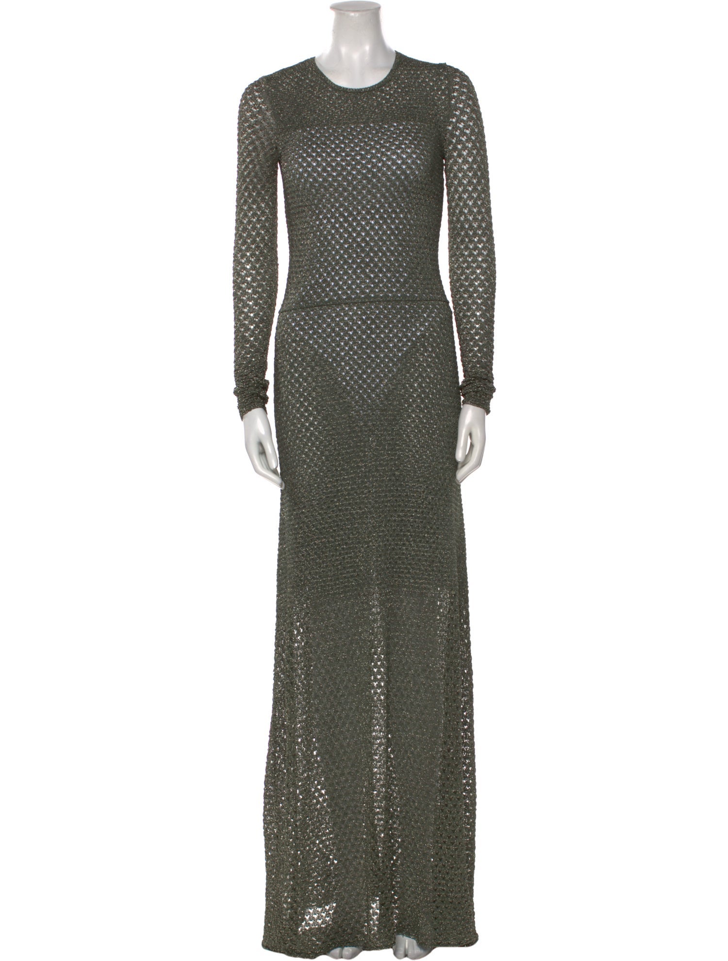 Chloé Crew Neck Long Dress