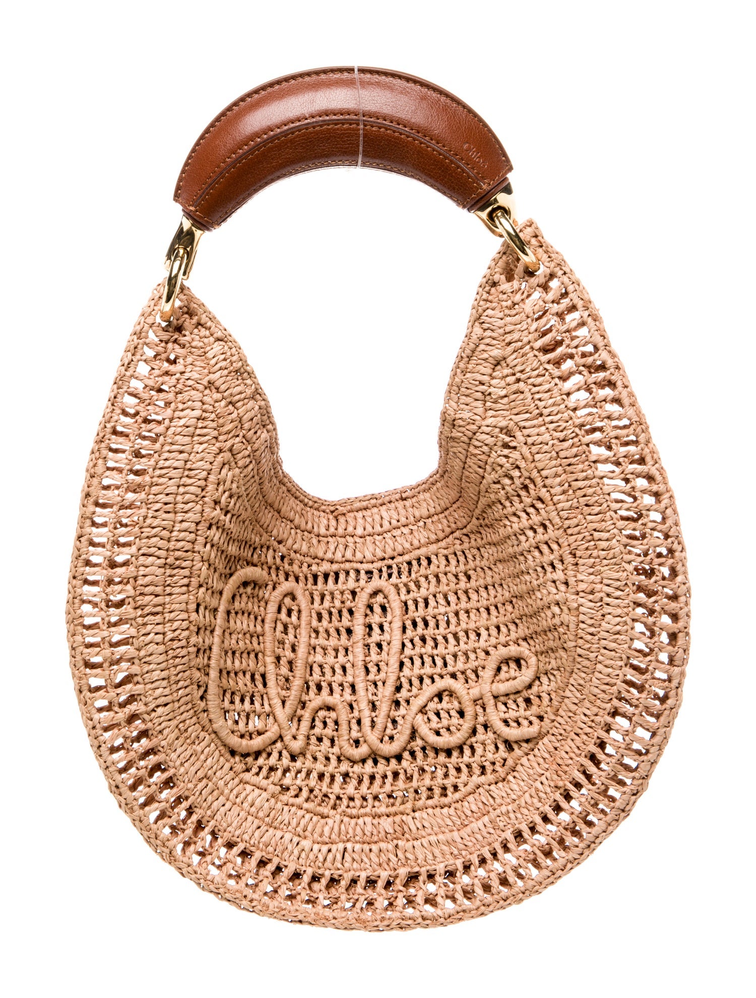 Chloé Raffia Banana Raffia Medium w/ Tags