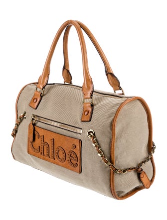 Chloé Canvas Top Handle Bag