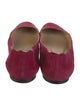 Chloé Suede Scalloped Accent Ballet Flats
