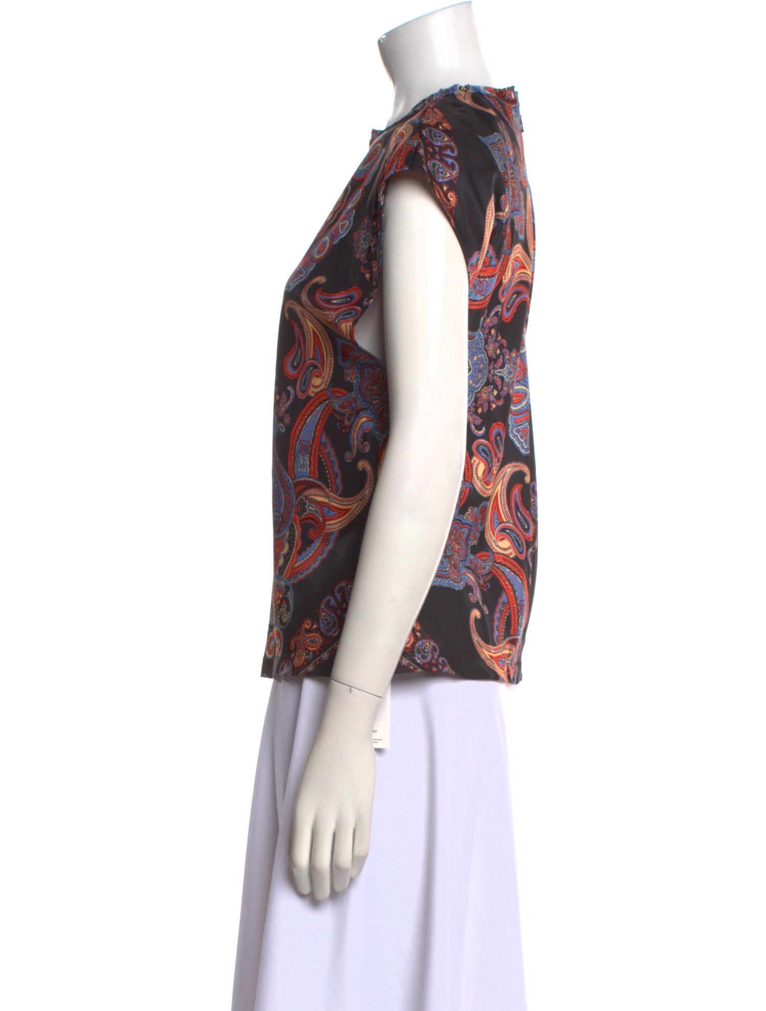 Chloé Paisley Print Crew Neck Blouse