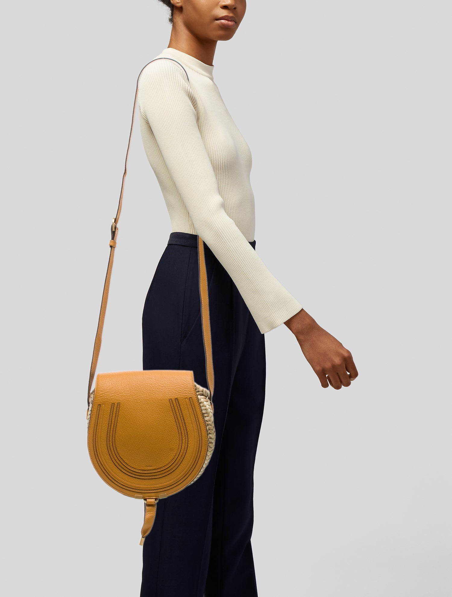 Chloé Straw Marcie Crossbody Medium w/ Tags