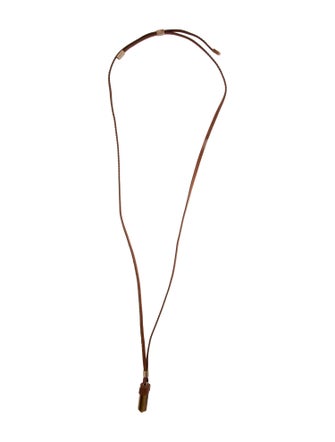 Chloé Leather Jemma Pendant Necklace
