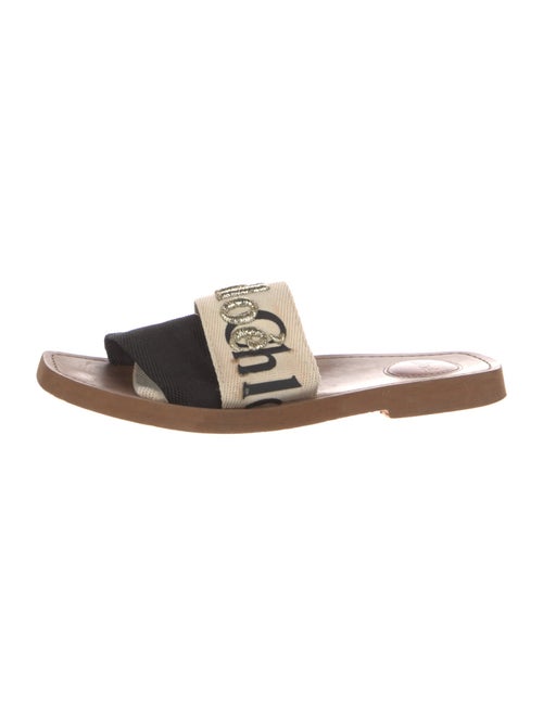 Chloé Printed Embroidered Accent Slides