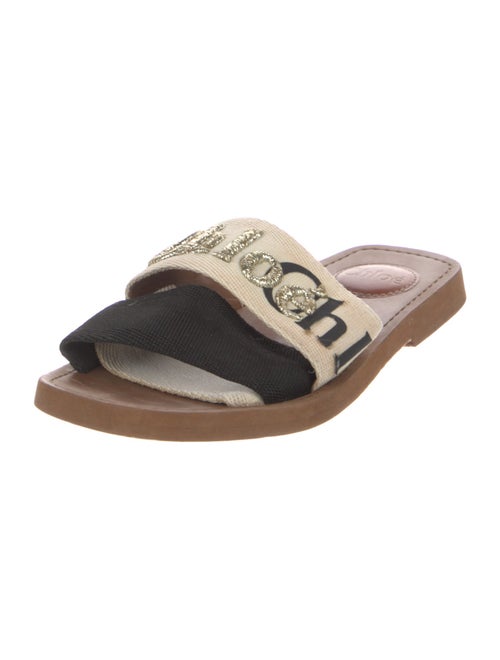 Chloé Printed Embroidered Accent Slides