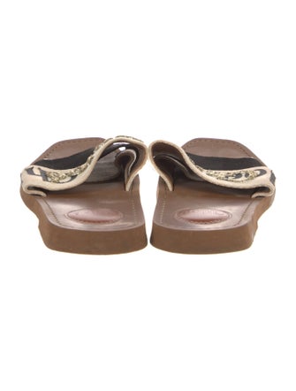 Chloé Printed Embroidered Accent Slides