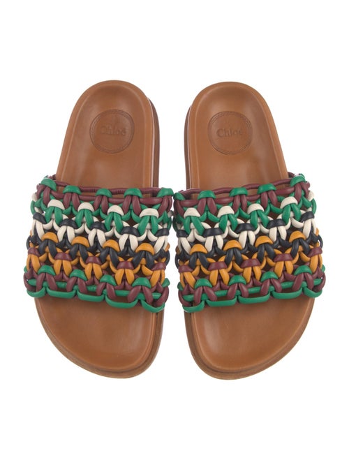 Chloé Leather Patterned Slides