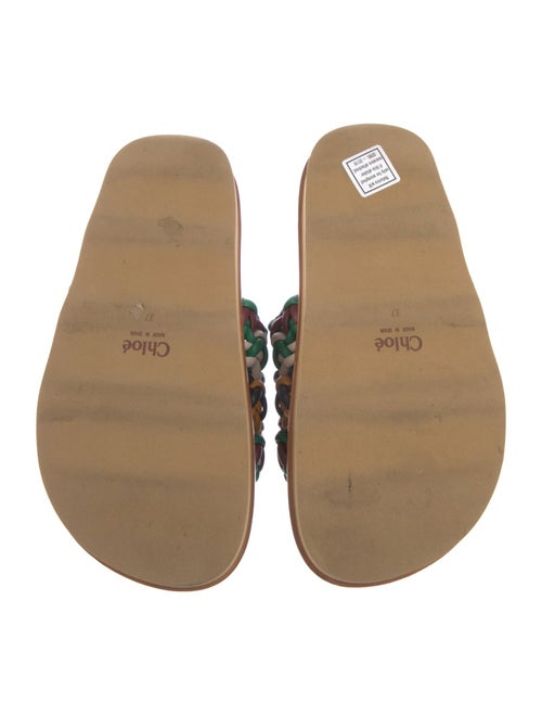 Chloé Leather Patterned Slides