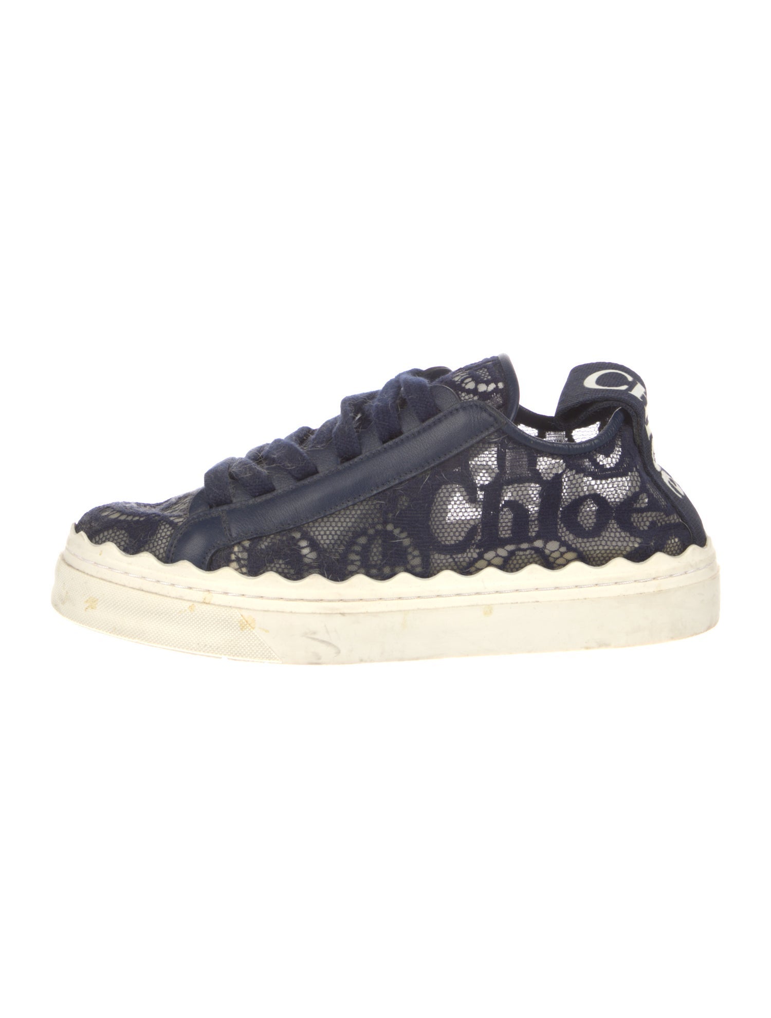 Chloé Lace Lace Pattern Sneakers