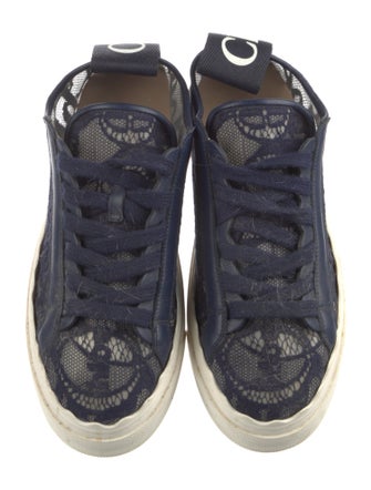 Chloé Lace Lace Pattern Sneakers