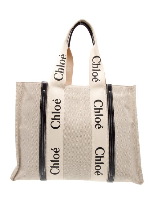 Chloé Canvas Woody Tote Small