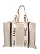 Chloé Canvas Woody Tote Small