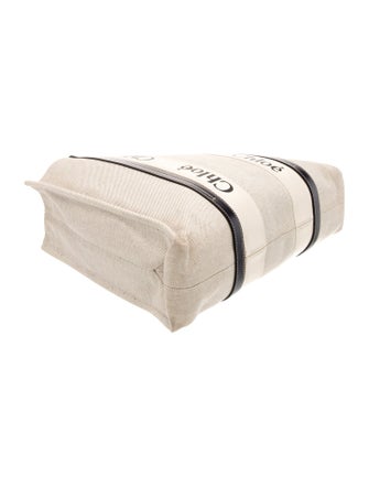 Chloé Canvas Woody Tote Small