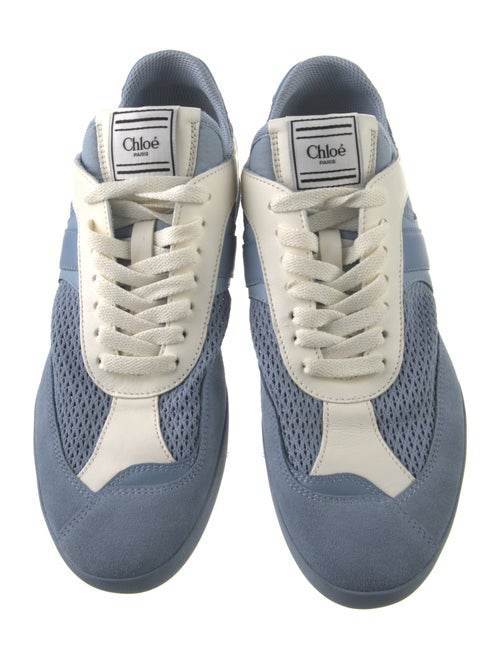 Chloé Suede Colorblock Pattern Sneakers