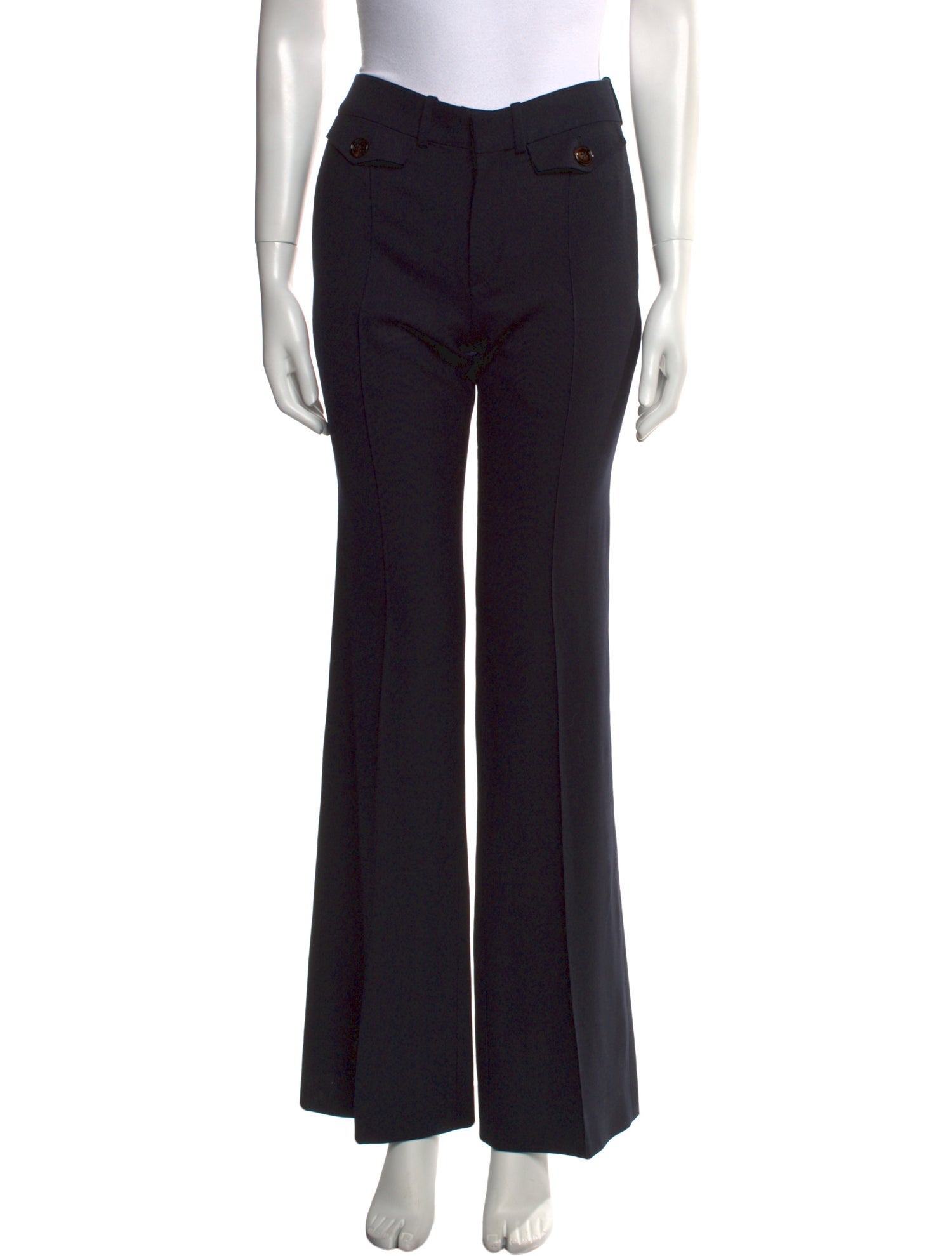 Chloé Virgin Wool Wide Leg Pants