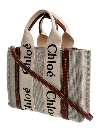 Chloé Canvas Woody Small