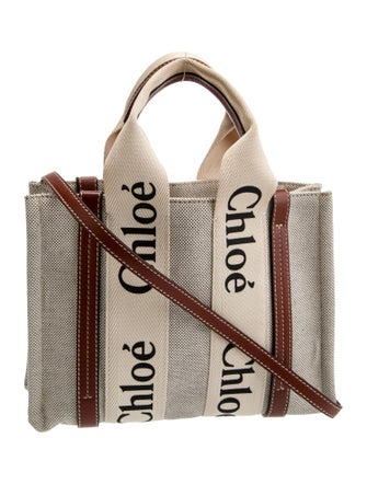 Chloé Canvas Woody Small
