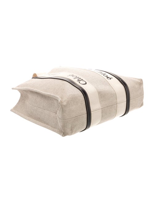 Chloé Canvas chloe woody tote Large