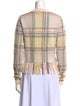 Chloé Wool Plaid Print Sweater