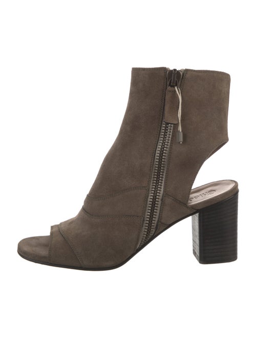 Chloé Suede Leather Trim Embellishment Boots