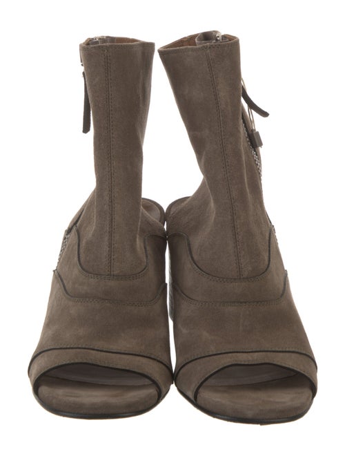 Chloé Suede Leather Trim Embellishment Boots