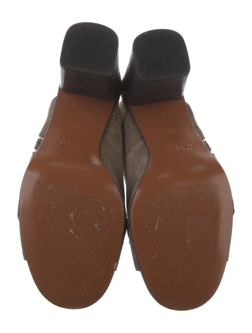 Chloé Suede Leather Trim Embellishment Boots