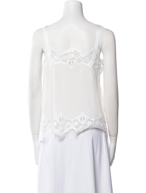 Chloé Square Neckline Sleeveless Blouse