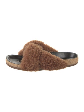 Chloé Shearling Slides